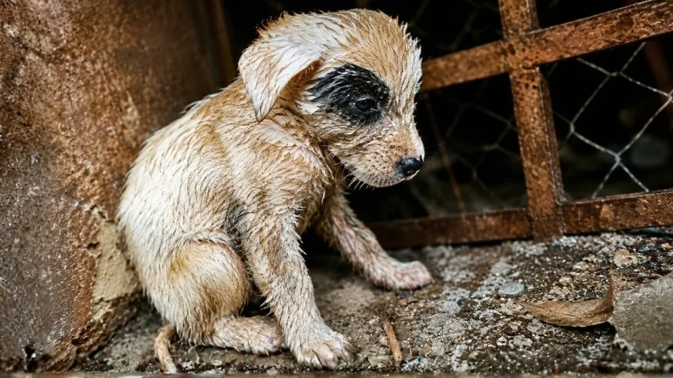 Soaky Robinson: Three puppies on their own